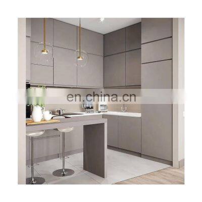 CBMmart Factory Glossy  Prefab Set Furniture Design Custom Modern Wood Kitchen Cabinet