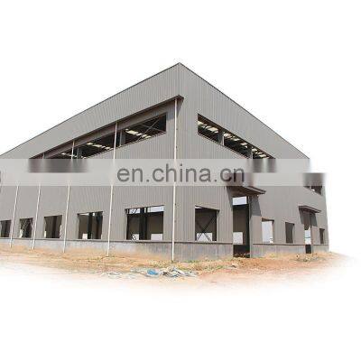 Qingdao Pre Engineered Large Span Galvanized Steel Structure Factory Building