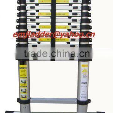 3.85m Aluminium Telescopic ladder with Stabilizer Bars/Carry bags/1.5cm Finger safety gap