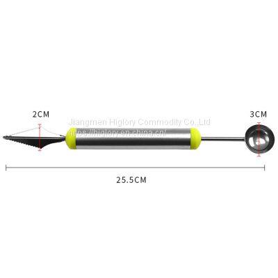 2 in 1 Kitchen Fruit Carving Garnishing Tool For Fruit Salads DIY Stainless Steel 430 Carving Knife photo-5