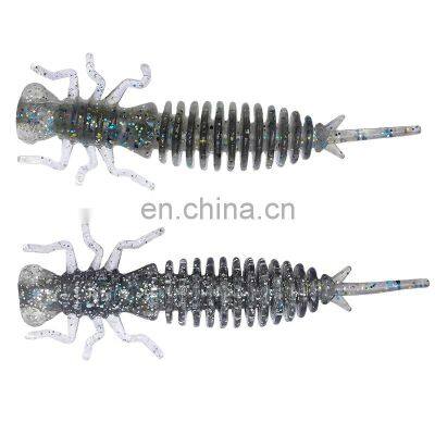 Byloo Soft Lures 55mm 75mm 100mm Artificial Lures Fishing Worm Silicone Bass Pike Minnow Swimbait Jigging Plastic Baits Pesca photo-2