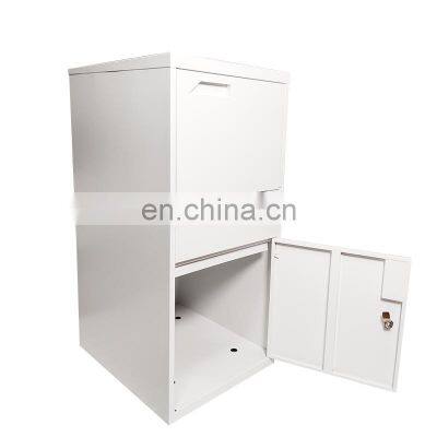 WELDON Front Access Secure Large Capacity Galvanized Steel Wall Mounted Locking Vertical Parcel Dropbox Mailbox