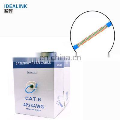 OEM custom network cable utp cat6 ethernet cable coiled 0.57mm 0.51mm cat 6 utp cable with free sample