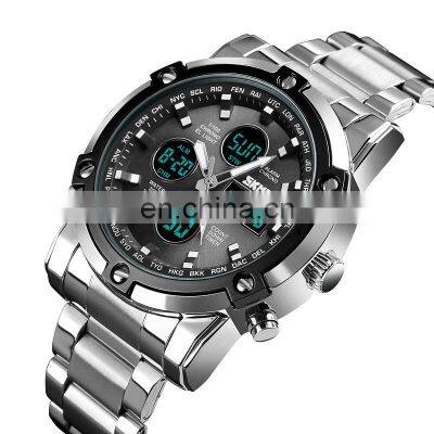 Luxury Business Men Wristwatch Skmei 1389 Good Quality Japan Movement 30m Waterproof Stainless Steel Quartz Watch
