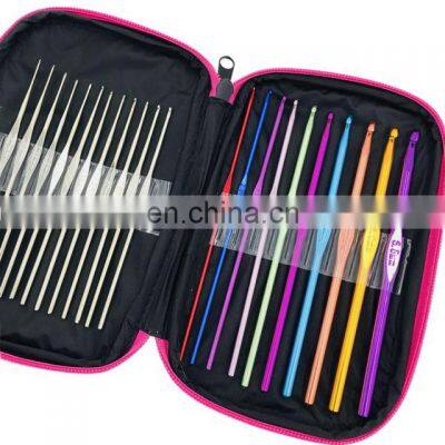 DIY 100PCS Aluminum Colorful Knitting Needle Tool Set Crochet Hook Set photo-4