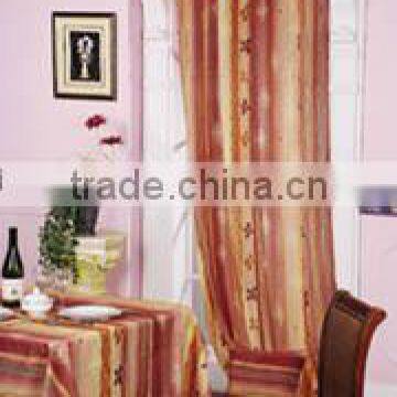 1PC 100% POLYESTER PRINTED WINDOW CURTAIN, PANEL WITH ROD POCKET