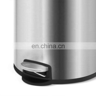 Eco-Friendly Stainless Steel Trash Bin For Home Usage With The Foot Pedal For Household photo-4