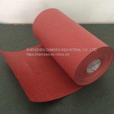 Red electrical insulating paper and paperboard