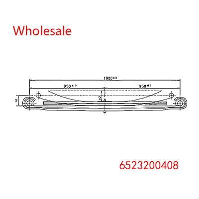 6523200408 Rear Axle Parabolic Spring Arm of Medium Duty Vehicle Wholesale For Mercedes Benz