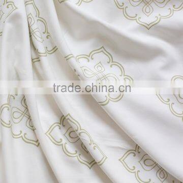 Comfortable printing bamboo fiber twill bedding fabrics