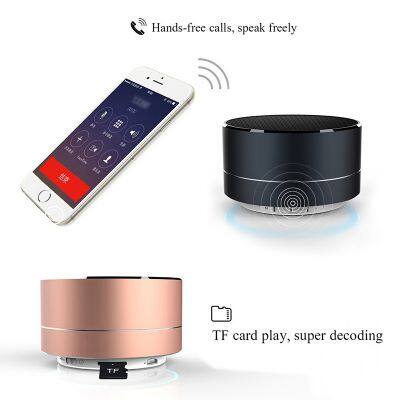 Portable Mini Aluminium Wireless BT Speakers With RGB LED Lights Outdoor Support for TF/FM Enthusiast Category Battery Powered photo-6