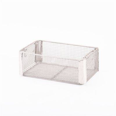 High Quality Wholesales Stainless Steel Woven Mesh Basket With Handle For Goods Storage photo-2