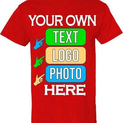 Custom T-Shirts for Men and Women Design Your Own Personalized Shirt With Text Image Logo Customizable Front and Back Print photo-4