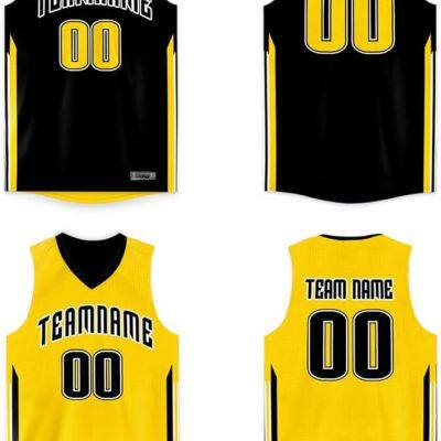 Custom Basketball Jersey Reversible Uniform Add Any Team Name Number Personalized Sports Vest for Men/Boys