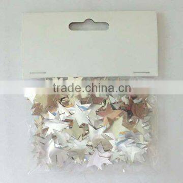 metallic 5mm-25mm gold star confetti for celebration party, holiday, festive, Christmas, wedding