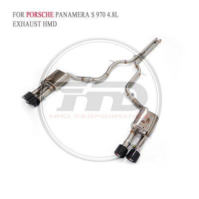 HMD SS304 Exhaust Catback for Porsche Cayenne GTS 958/Cayenne GTS/Panamera S 970/971/971 Turbo Exact Fit Electronic Valve Whatsapp+86 18946955156 photo-3