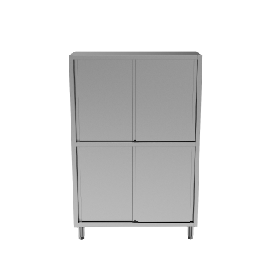 304 Stainless Steel Tableware Cabinet with Adjustable Shelves for Commercial Kitchens