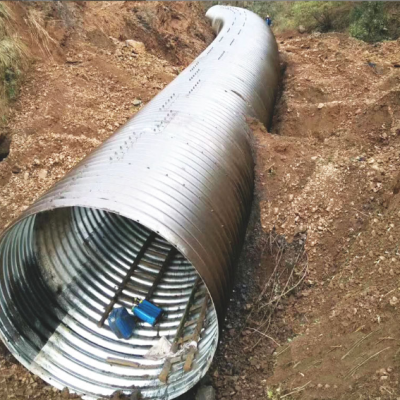 Verzinktes gewelltes Metallrohr 20mm 3/4'' Armco Mp100 Stahlrohr flexibles gewelltes Rohr mit großem Durchmesser