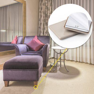 Furniture Sliders Plastic Self-Adhesive Square Sliding Pads, Chair Glides for Carpeted Tile Vinyl Hardwood Floors photo-4