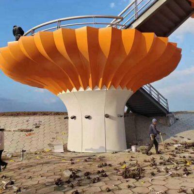 processing and production of special-shaped space grid spherical shell sculpture-shaped signs, special-shaped tube truss engineering and construction
