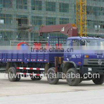 3 alxes Dongfeng Crane Truck,8 ton Truck Mounted Crane with 190HP engine