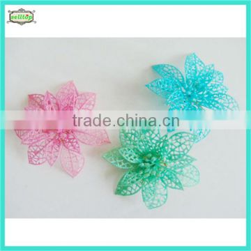 Cheap plastic christmas decorative flowers