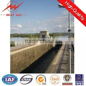 6M 7M 8M 9M 10M steel street lighting pole drawing wiith UK standard pole