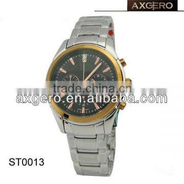 high quality stainless steel 3 atm water resistant men watch