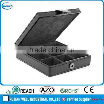 Attractive PU leather Custom Cufflink Box