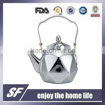 3 Pcs-Set Of Top Handle Arabian Stainless Steel Tea Kettle/Tea Pot Chromium plating (SF-7783 S)