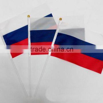 wholesale printed hand flag in Russia design