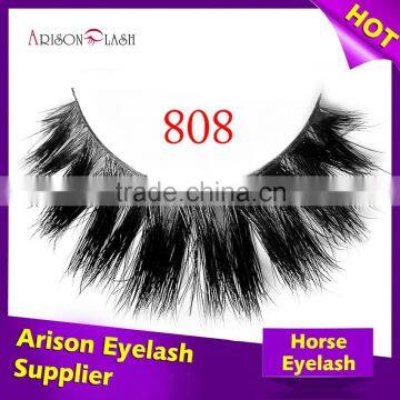 Private Label Horse Fur Lashes, 3d Mink Eyelashes,mink Strip Eyelashes Mink the Eyelash Extension Quality Choice