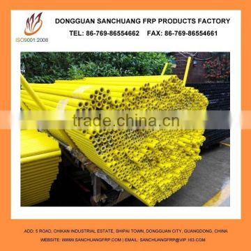 Yellow FRP Fiberglass Hollow Tubes Flag Poles