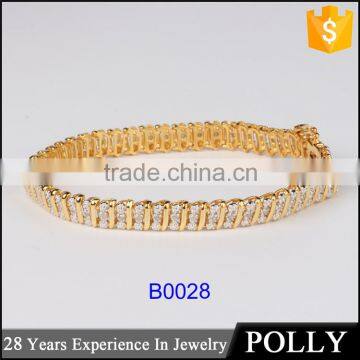 Factory Custom Fashion 925 Sterling Silver Bracelet and Bangle With AAA CZ Shine Plates photo-3