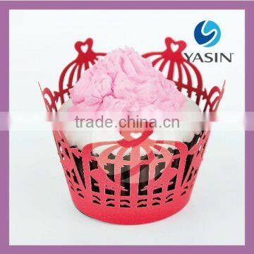 Exquisite Birdcage Pattern Cupcake Wrapper