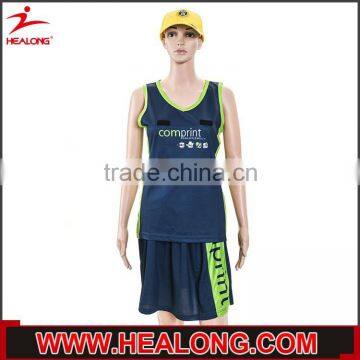 Dital Printed wholesale custom sublimation print netball dresses of ladies