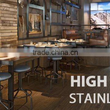 Good Quality Hotel Bar Plywood Round Table photo-2