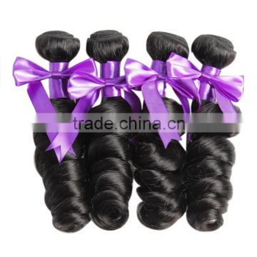 New Arrival Peru Human Hair Weave Extension, Best Selling No Tangle No Shedding Loose Wave Human Hair Weft