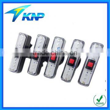 Red And Blue Bicycle Light With Warning Function