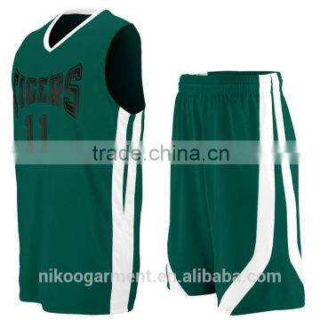 New style economic super quality basketball top and short