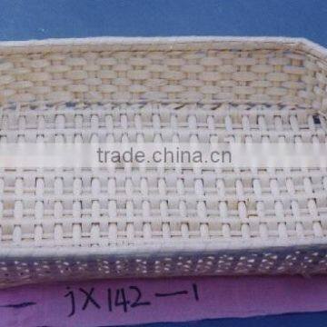 natural rectangular stair foot basket for sale