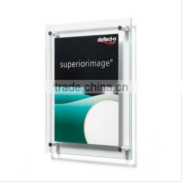 Deflecto Sign or Menu Display Holder Wall-mounted Bevelled Edge Acrylic 216x279m                        
                                                Quality Choice