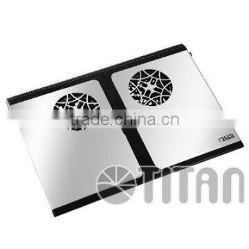 Retail Aluminum 0.6mm Height Slim Notebnook PC 5V DC USB Cooling Pad