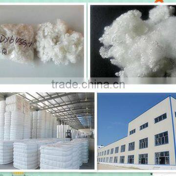 Hollow conjugated siliconized polyester fiber fibre