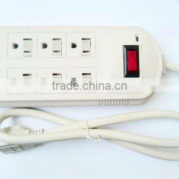 6 Outlets extension cord