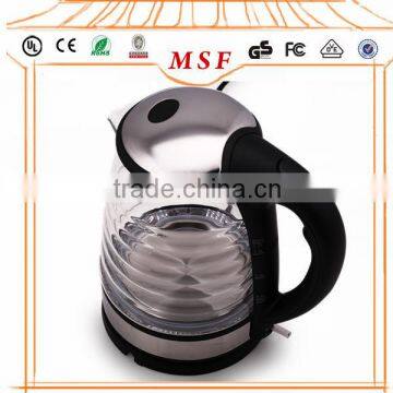 Crystal Clear Glass Cordless Electric Jug Kettle
