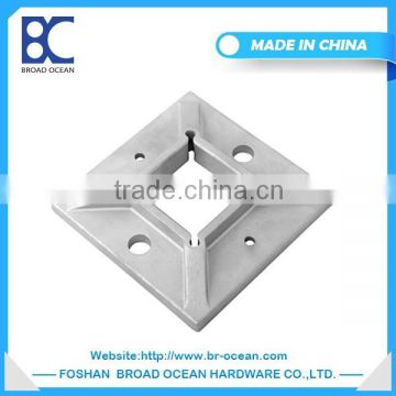 stainless steel pipe square handrail floor flange