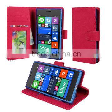 Magnet Cell phone Case For Nokia Lumia 730 Case Wallet Purse With Card Slots And Photo Frame