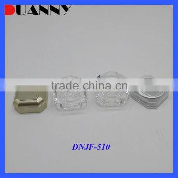 Square Clear Acrylic Cream Jar Cosmetic Packaging Jars For Skin Care Use