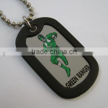 Promotion green ranger polishing iron custom dog tag